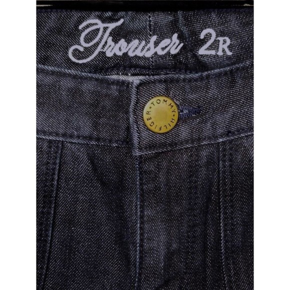 Tommy Hilfiger Dark Denim Trouser Jeans Size 2 Regular Boot Cut - Picture 3 of 3